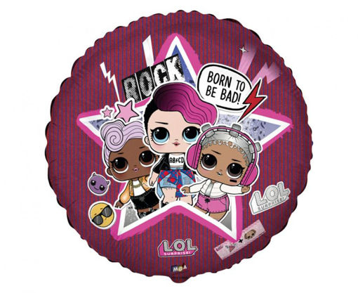 Picture of LOL BORN TO BE BAD  FOIL BALLOON 18 INCH